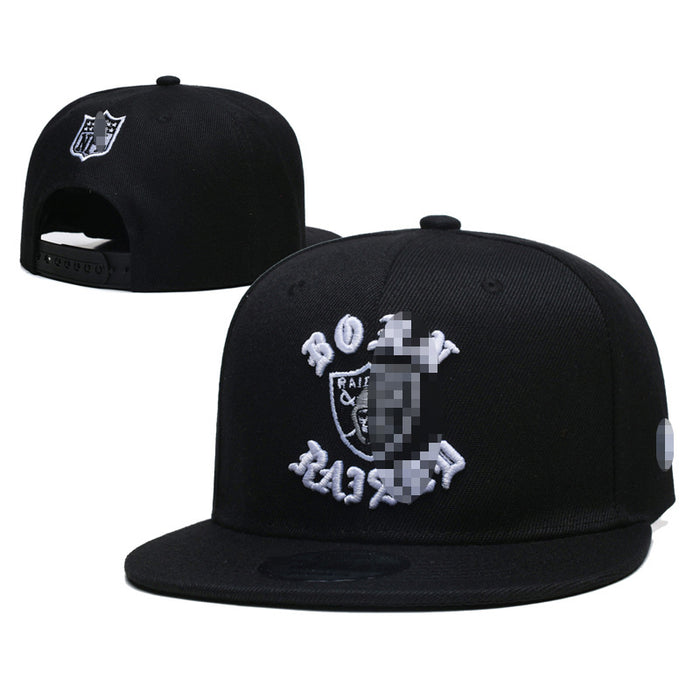 Wholesale Football Team Hat  Embroidered Flat-Brimmed Hat Outdoor Sun Protection Visor