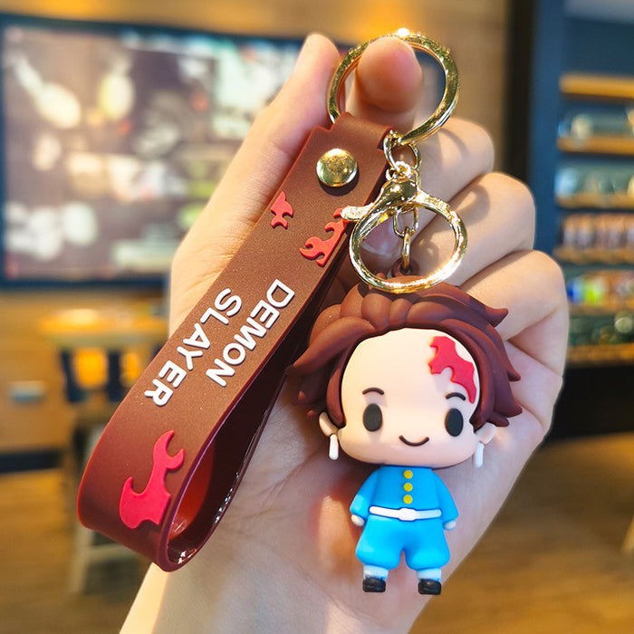 Wholesale Cartoon Doll Rubber Keychain JDC-KC-Tingm022