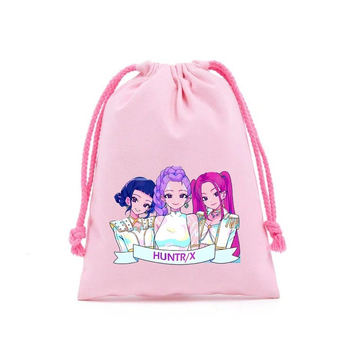 Wholesale Cartoon Canvas Drawstring Travel Storage Bag Handbags