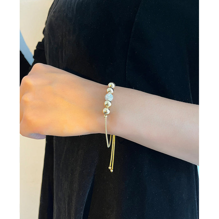 Wholesale Gold bracelet adjustable rhinestone hand