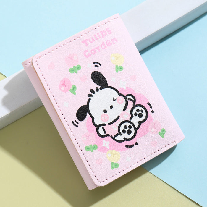 Wholesale  women's short wallet cute cartoon certificate coin purse card bag