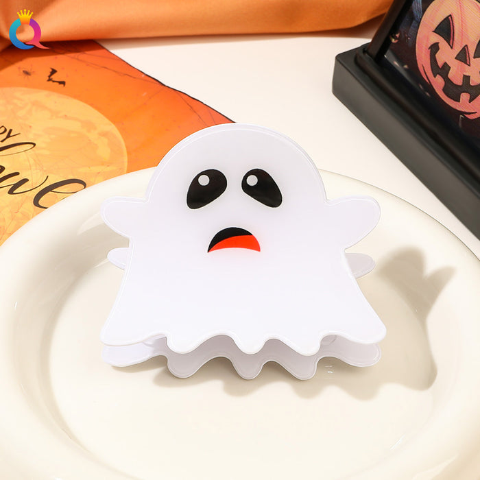 Wholesale Halloween Ghost Expression Pvc Hairpin JDC-HC-Yiyue002