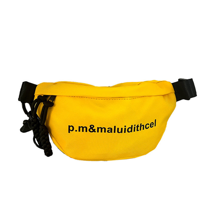 Wholesale Children's bag, high-end nylon chest bag, letter lightweight crossbody bag, outdoor sports coin purse