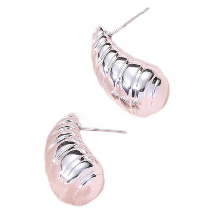 Wholesale Gold and silver earrings for women teardrop-shaped earrings