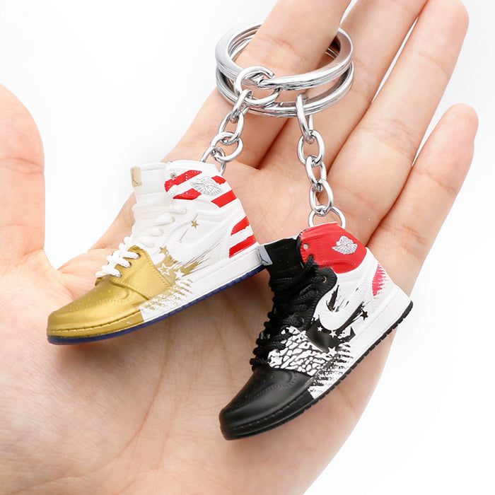 Wholesale PVC Mini Basketball Shoe Keychain JDC-KC-QLPing008