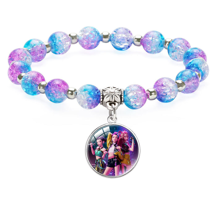 Wholesale KPOP Beaded Pendant Bracelet