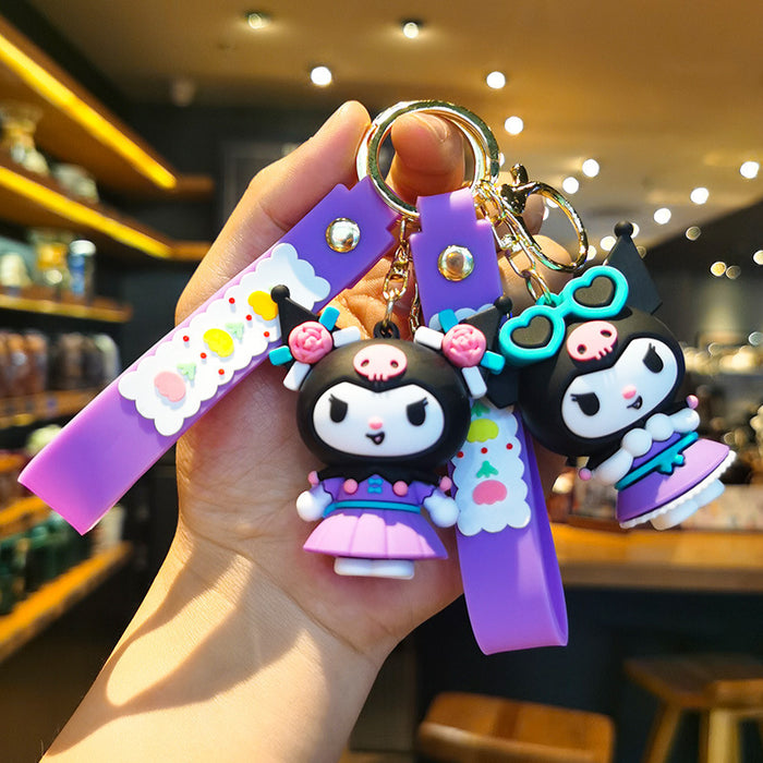 Wholesale Cartoon 3D Doll Rubber Keychain JDC-KC-Tingm049