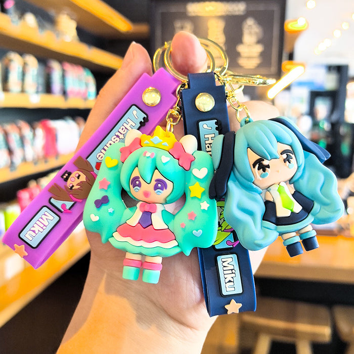 Wholesale Cute Cartoon Creative Pvc Doll  Pendant Keychain