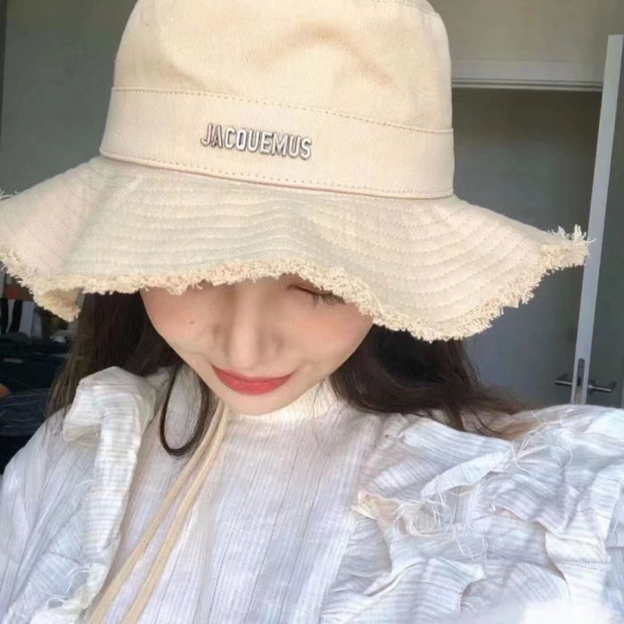 Wholesale Big-brimmed Fisherman Hat Holiday Hanging Hat Sunscreen Sunshade Hat