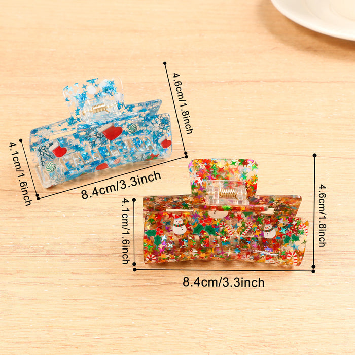 Wholesale Square Christmas themed ornament clip
