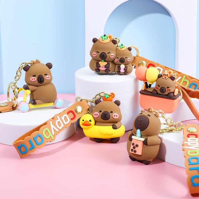 Wholesale  Capybara Small Pendant Doll Keychain