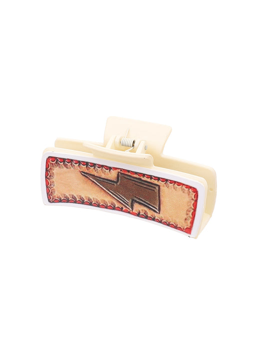 Wholesale Cross-border Western Wind Denim Wind Sunflower Leather Hairpin Women' s Shark Clip Grab Clip Amazon AliExpress