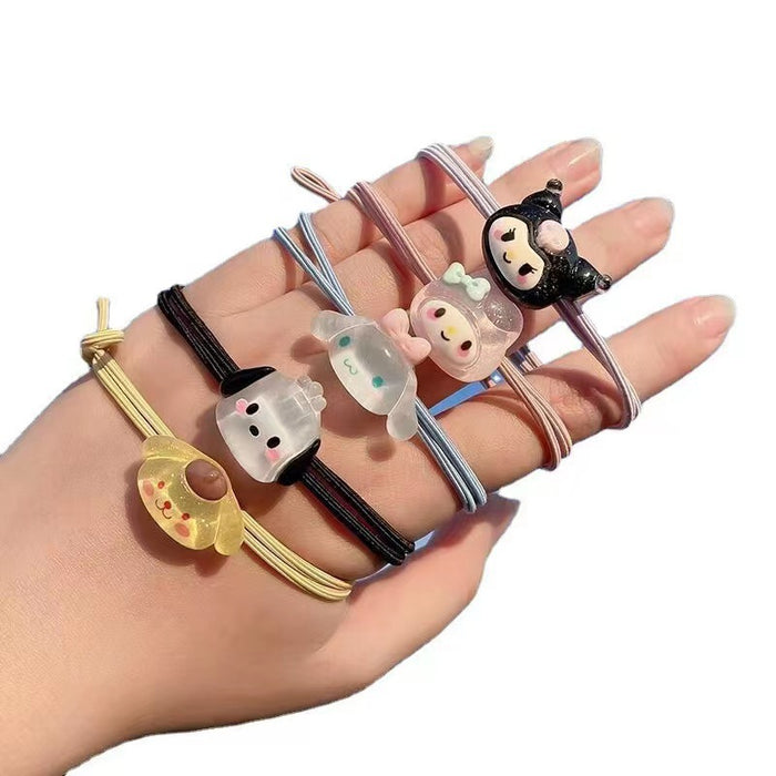 Wholesale Cartoon Cute High Elastic Fabric Hair Tie JDC-HS-Weiye008