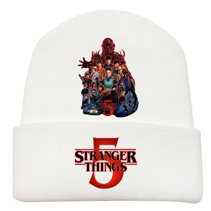 Wholesale Fashionable printed knitted hats outdoor warm hats