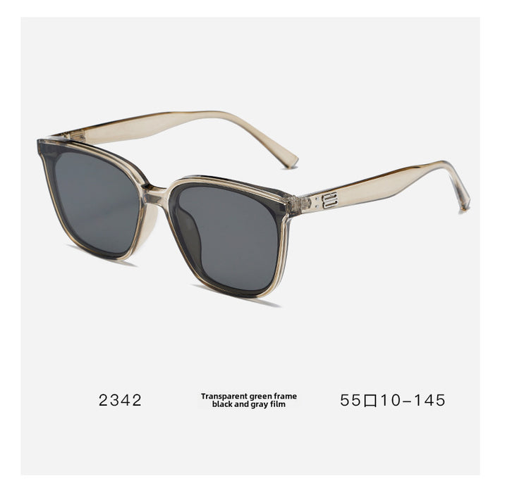 Wholesale Square sunglasses, high-end light colored sunglasses, summer sun shading retro sunglasses