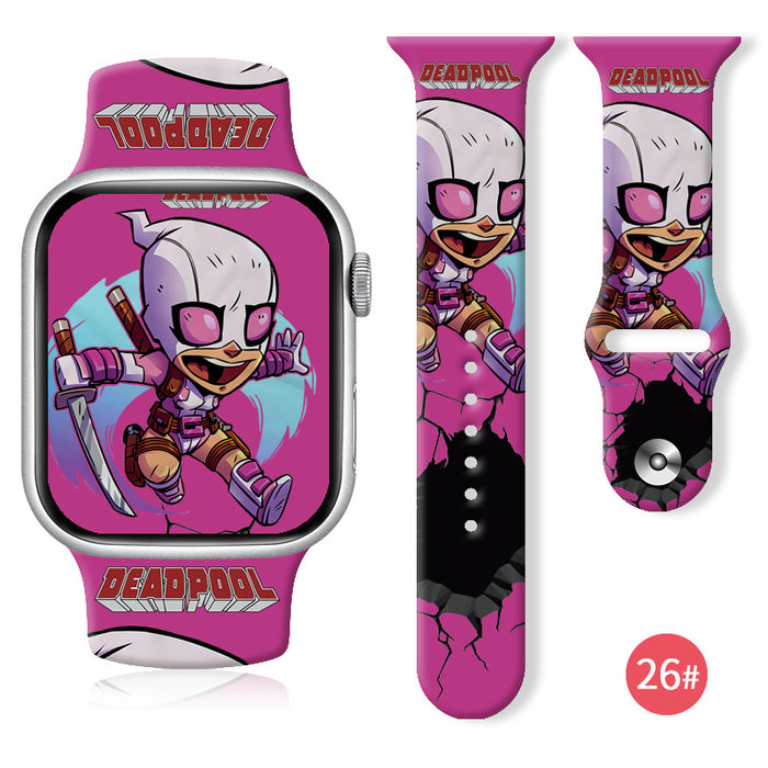 Wholesale Printed Silicone Watch Strap JDC-WD-NuoQi027