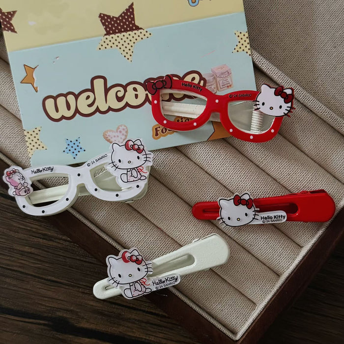 Wholesale Sweet Cool Style Acrylic Glasses Cat Hairpin Side Duckbill Clip Hairpin Hair Accessories Clip