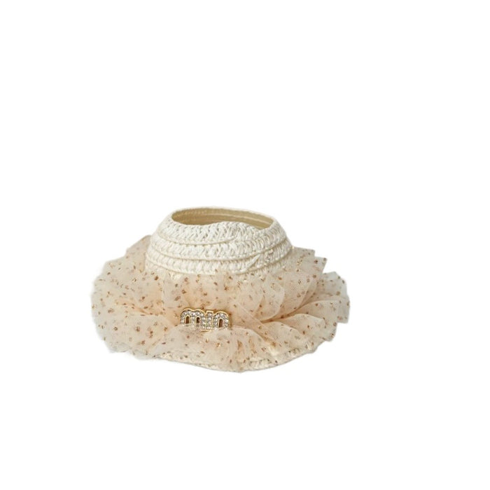 Wholesale Straw Hat Fairy Fluttering Ears Doll Hat Empty Top Hat