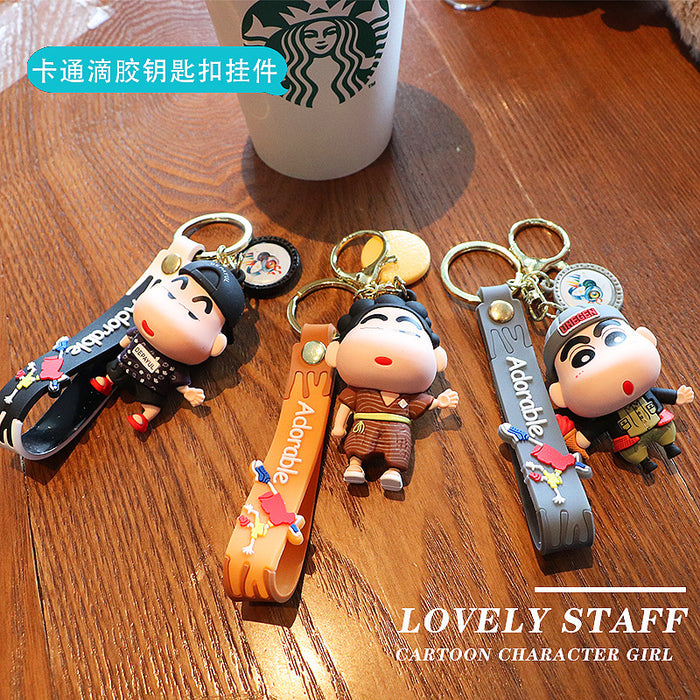 Wholesale Silicone Cartoon Doll Keychain JDC-KC-MingT223