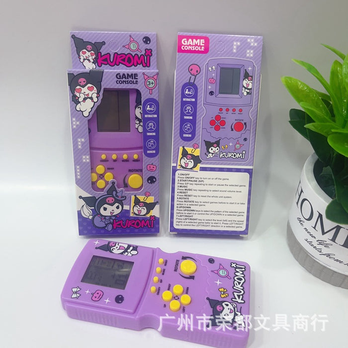 Wholesale  Cartoon Tetris Game Console Children's Handheld Game Console Educational Small Toy Gift