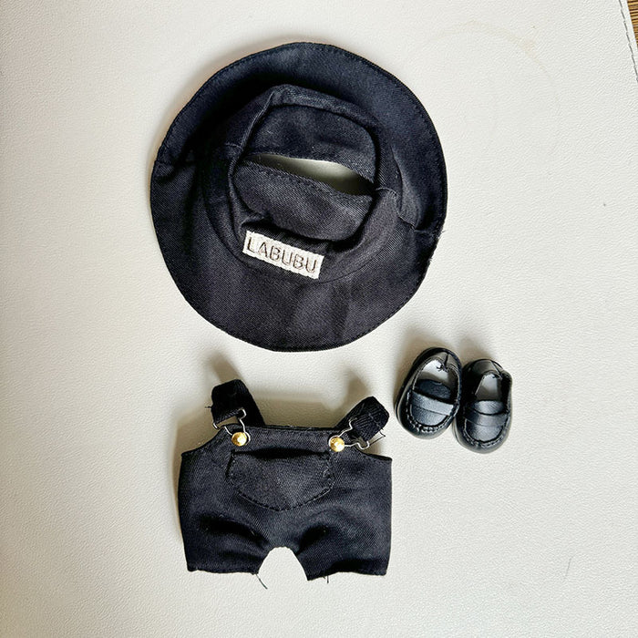 Wholesale clothes pendant party doll green fisherman suspenders Doll Accessories