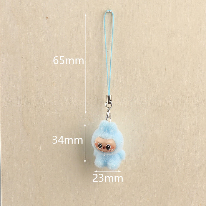 Wholesale Flocked Doll Keychain