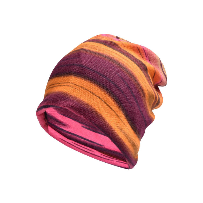 Wholesale Polyester Colorful Striped Toe Cap Outdoor Versatile Hair Pile Hat JDC-FH-WenRan002