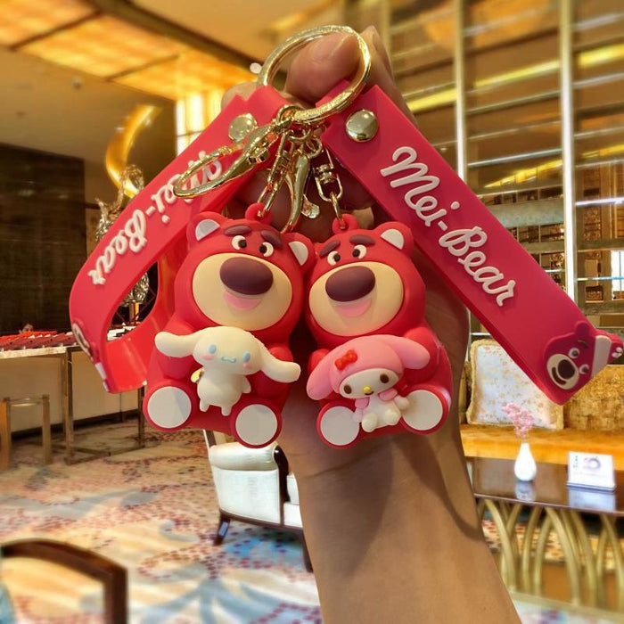 Wholesale Cartoon Doll Silicone Keychain JDC-KC-MingT276