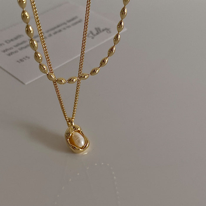 Wholesale Pearl Pendant Necklace JDC-NE-YuXi001