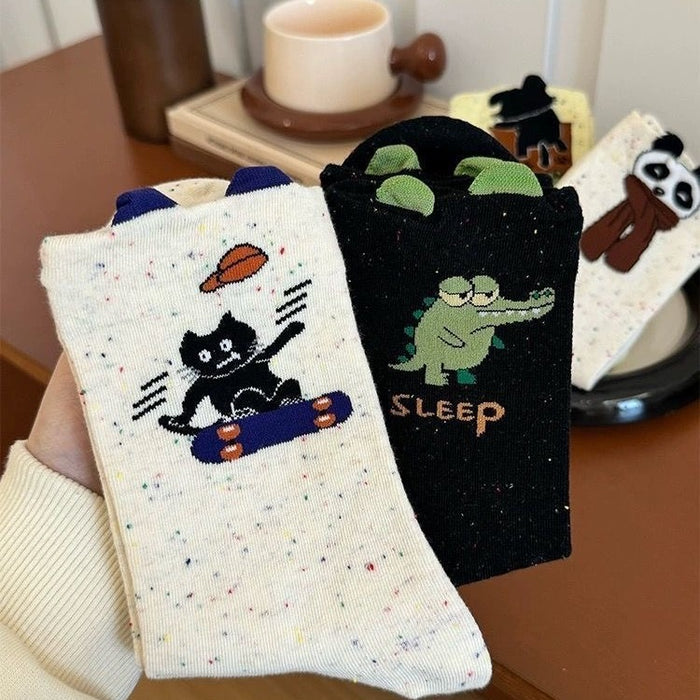 Wholesale High looks socks, funny college socks, cartoon ideas, tube gauze, tube socks