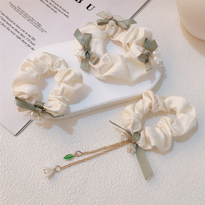 Wholesale Hair Ring Bow Hair Rope Hair Accessories High-grade Featured Hair Rope