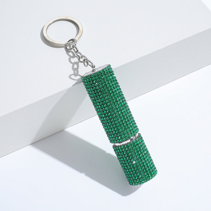 Wholesale Plastic Pressed Perfume Bottle Diamond Keychain JDC-KC-ZY042