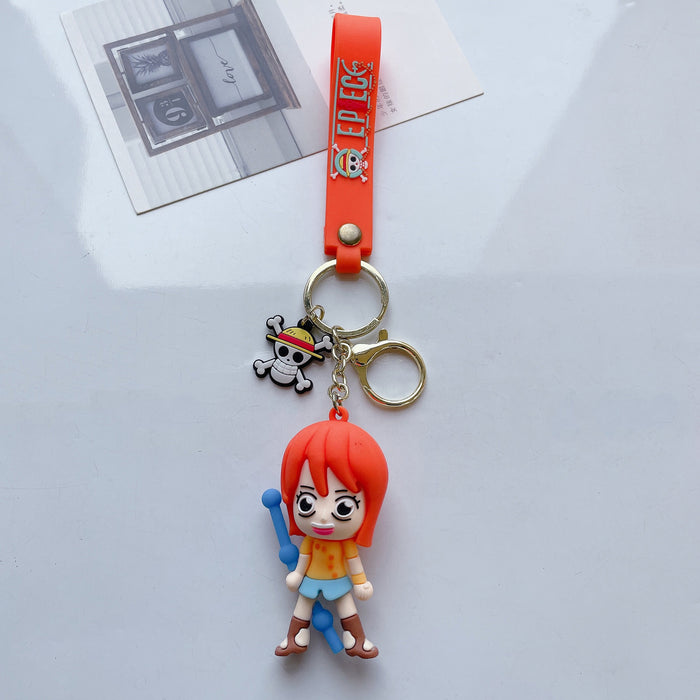 Wholesale Cute Cartoon Three-dimensional Silicone Keychain JDC-KC-JuShu033