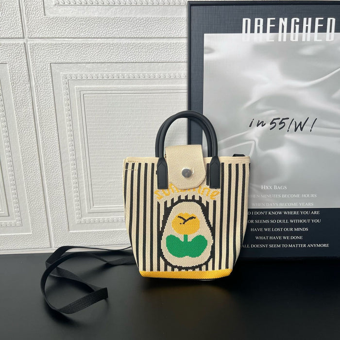 Wholesale Mobile Phone Bag Versatile,  Cute Cartoon Knitted Handbag,  Coin Purse,  Urban Minimalist Style