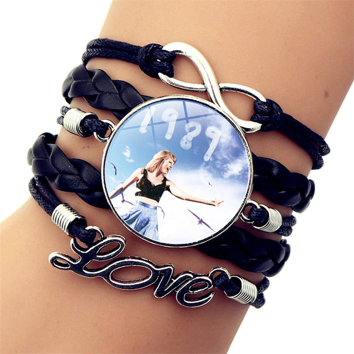 Wholesale Butterfly Multi-layer Leather Woven Bracelet JDC-BT-HengX034