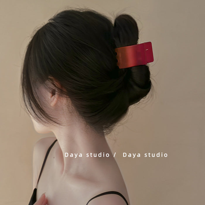 Wholesale Advanced matte gradient ponytail clip, niche temperament shark clip