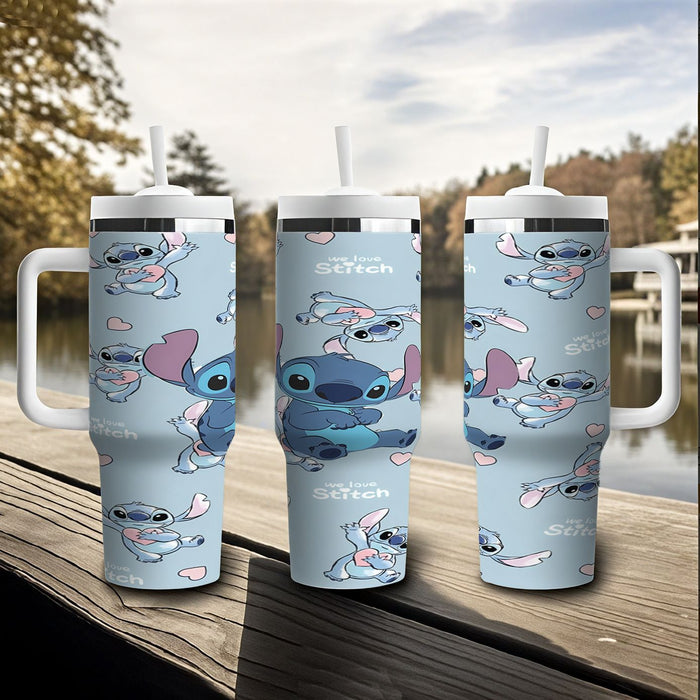 Wholesale Tumbler Cute Cartoon Pattern 40OZ Stainless Steel Car Ice Bullies Cup