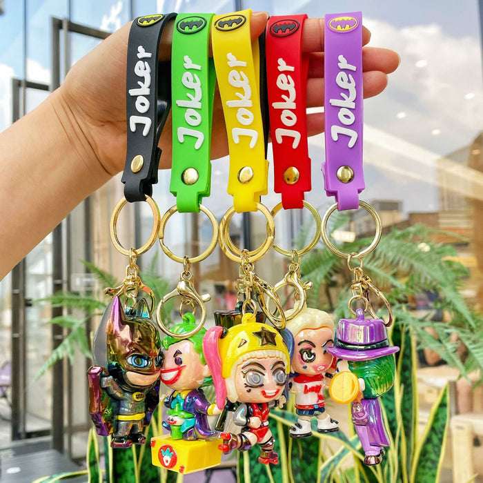 Wholesale Cute and quirky silicone cartoon keychains