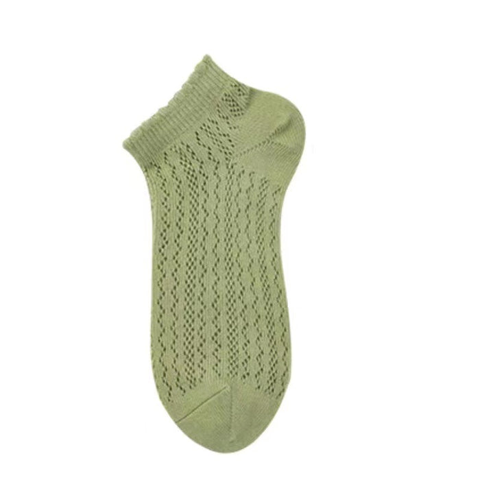Wholesale Socks summer thin short socks hollow mesh anti odor breathable shallow mouth short tube socks absorb sweat