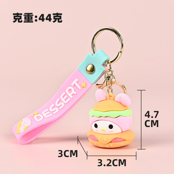 Wholesale Cartoon Cute PVC Soft Keychain Pendant Fashion Accessory Gift MOQ≥10