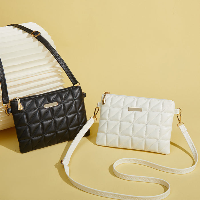 Wholesale White Urban Simplicity Embroidered Crossbody Bag For Women Fashion Accessory Gift