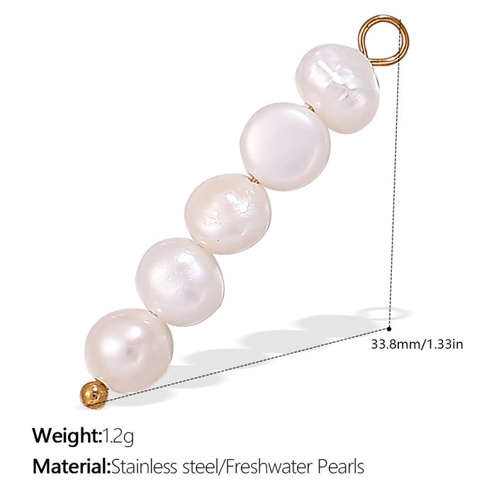 Wholesale Pendant Marine Series Small Fish Starfish Pearl Stainless Steel