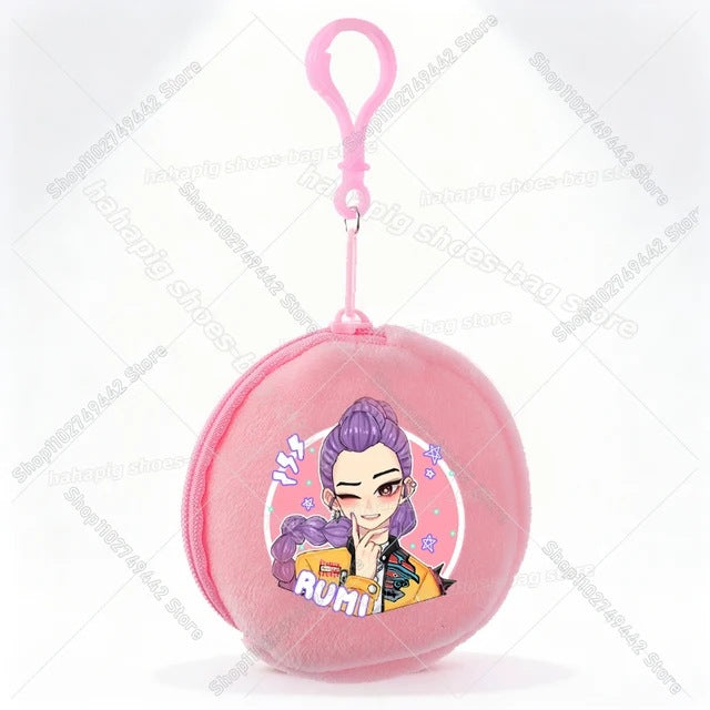Wholesale Casual Kpop Style Cartoon Coin Purse For Girls Polyester Zipper Wallet Everyday Fashion Accessory Resale Gift