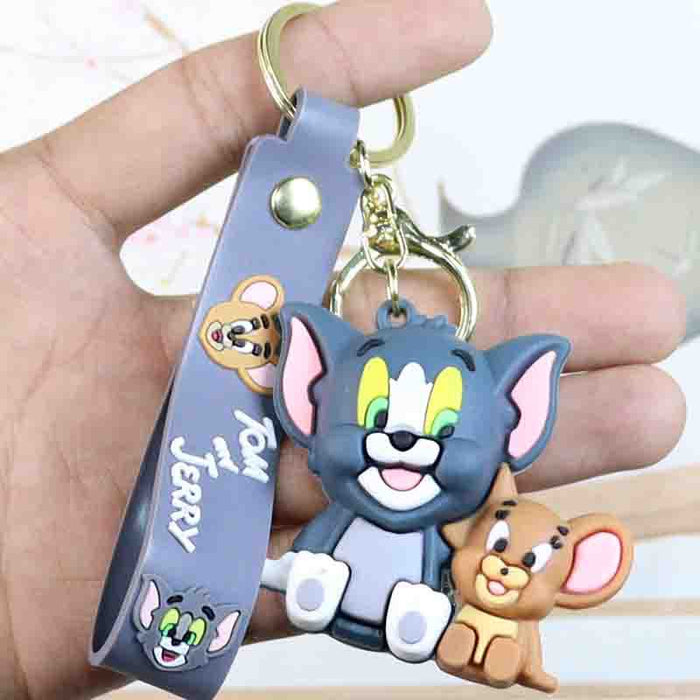 Wholesale Cartoon  Keychain  Cat Doll School Bag Pendant Car Keychain