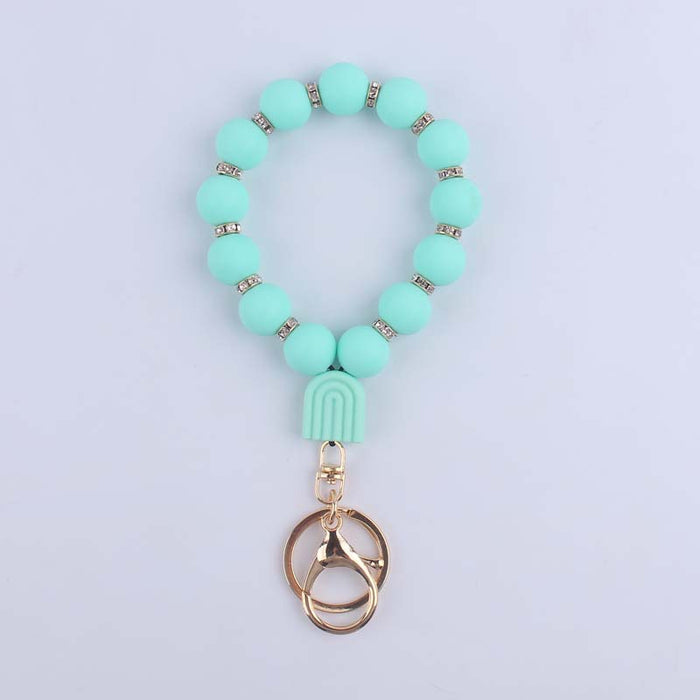 Wholesale Cartoon silicone rainbow pendant creative bright silicone beade