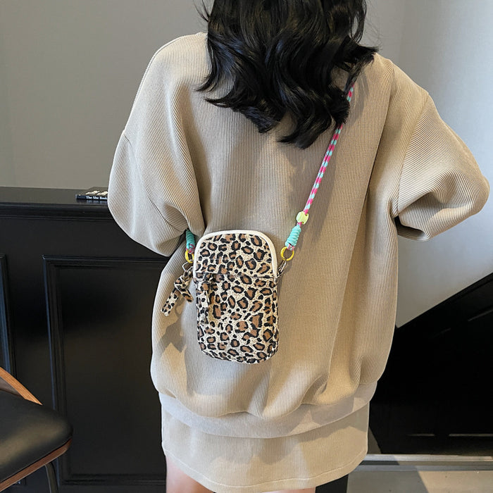 Wholesale Leopard Print Bag  Retro PrintedShoulder Bag