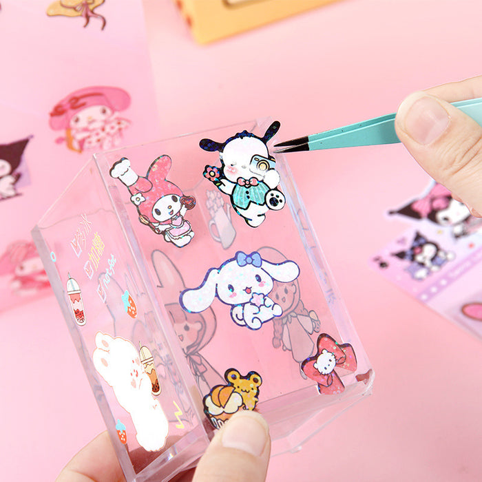 Wholesale cartoon Laser Goo Card Sticker Cute Hand Account Decoration Sticker