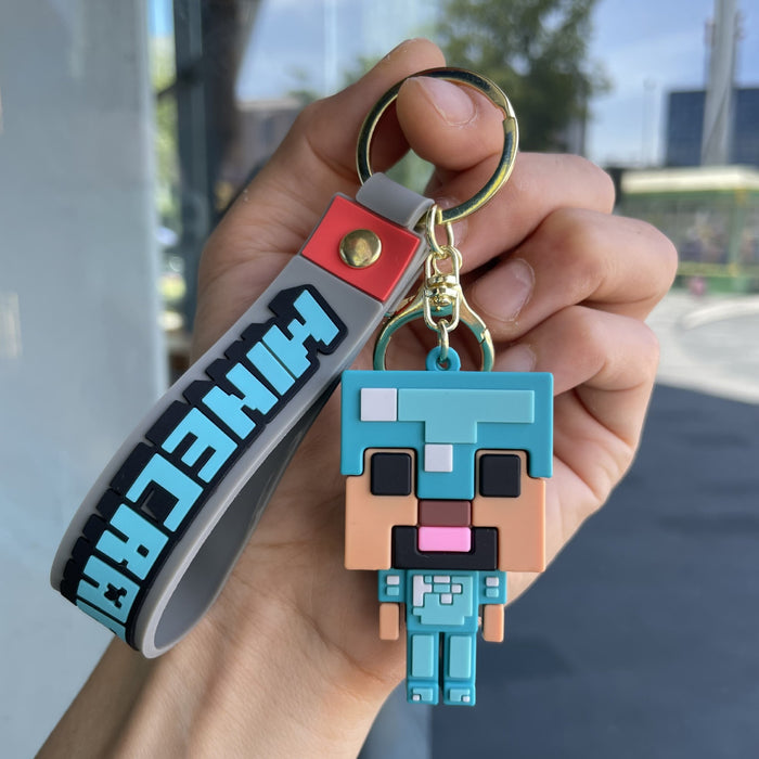 Wholesale Cartoon Figure Building Block Keychain