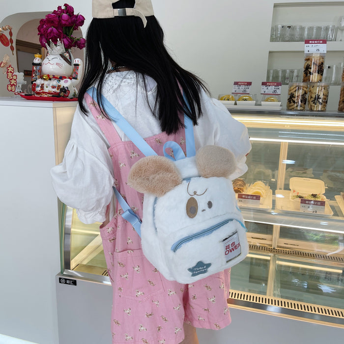 Wholesale Cartoon cute plush puppy backpack