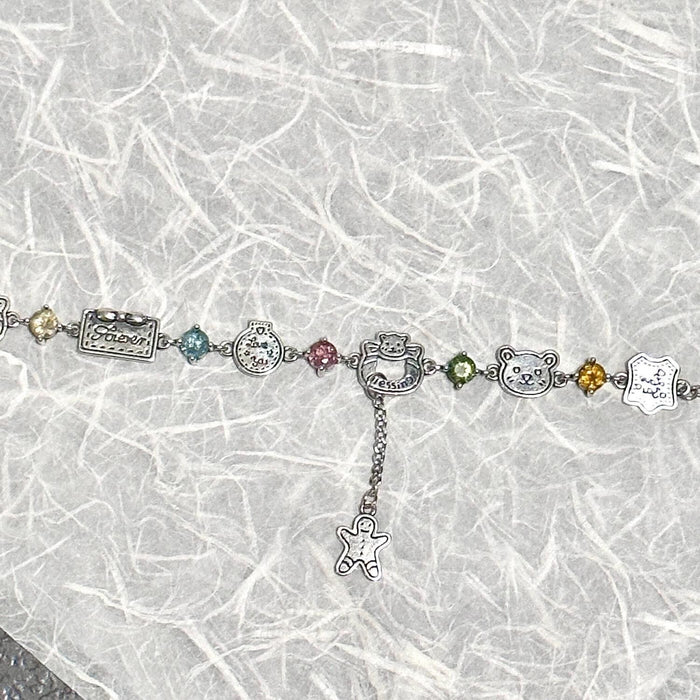 Wholesale Colorful Zircon Bracelet Exquisite Versatile Bracelet Jewelry